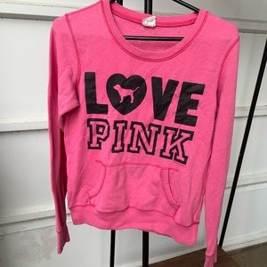 Victoria’s Secret PINK pocket pullover crew neck